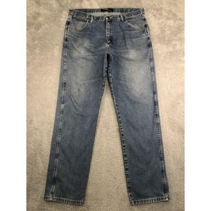 Wrangler Jeans Mens 38x36 Blue George Strait Straight Denim 31MGSHD